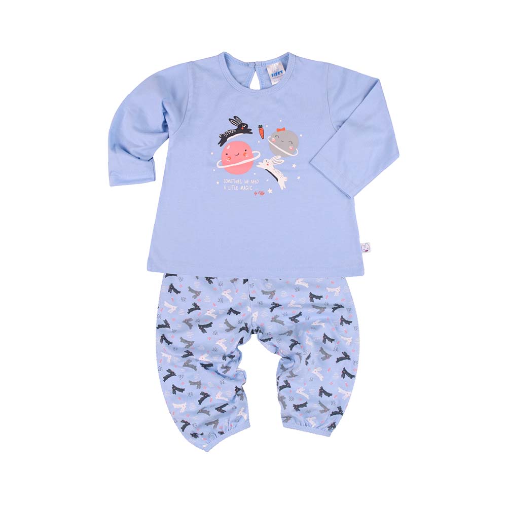 FIFFY Girl Range Long Sleeves Girl Pyjamas ST (3522216) - Purple
