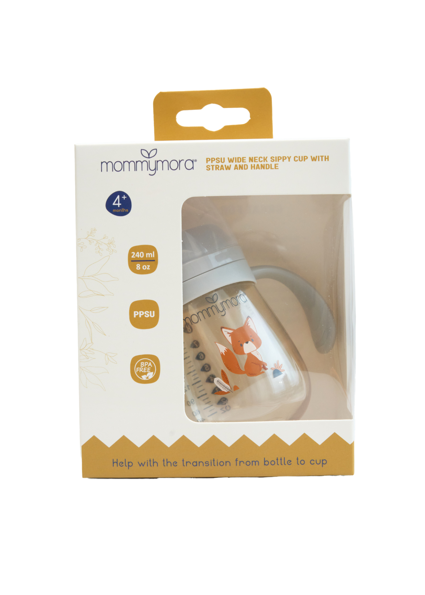 MOMMYMORA PPSU SIPPY CUP 240ML W STRW