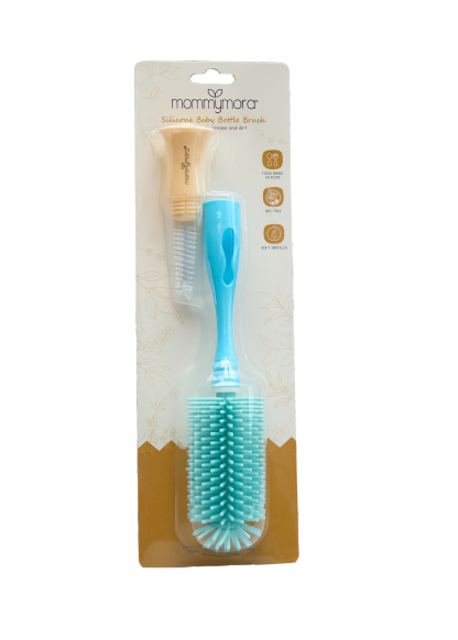 MOMMYMORA SIL BOTTLE BRUSH GREY / BLUE