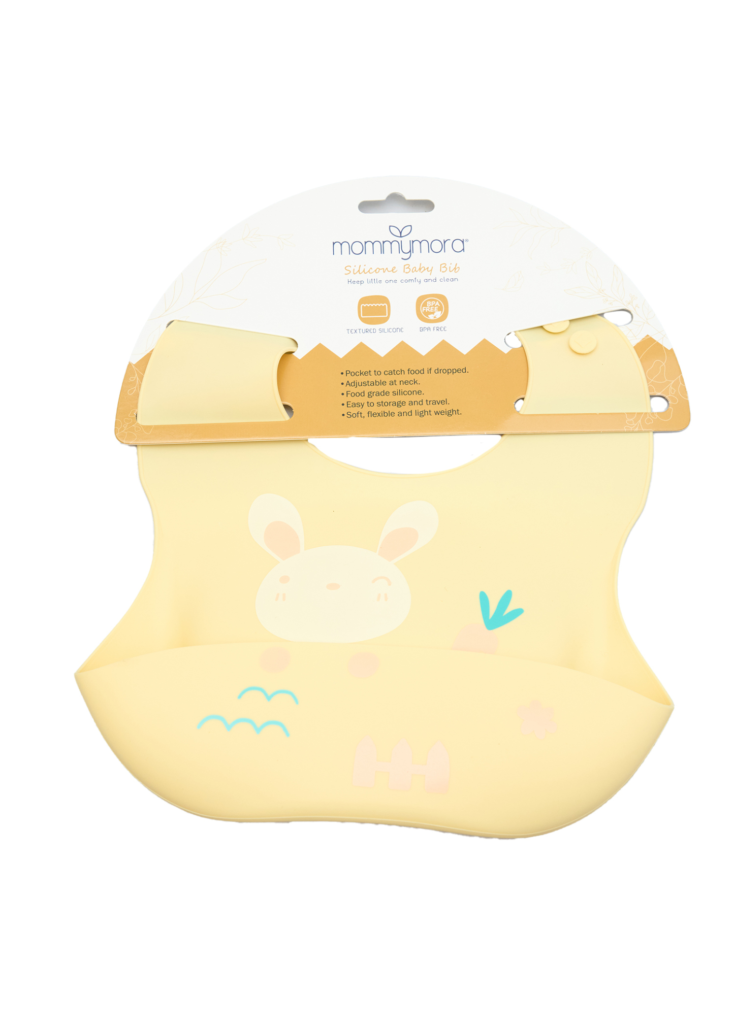 MOMMYMORA BABY ADJ SILICONE BIB