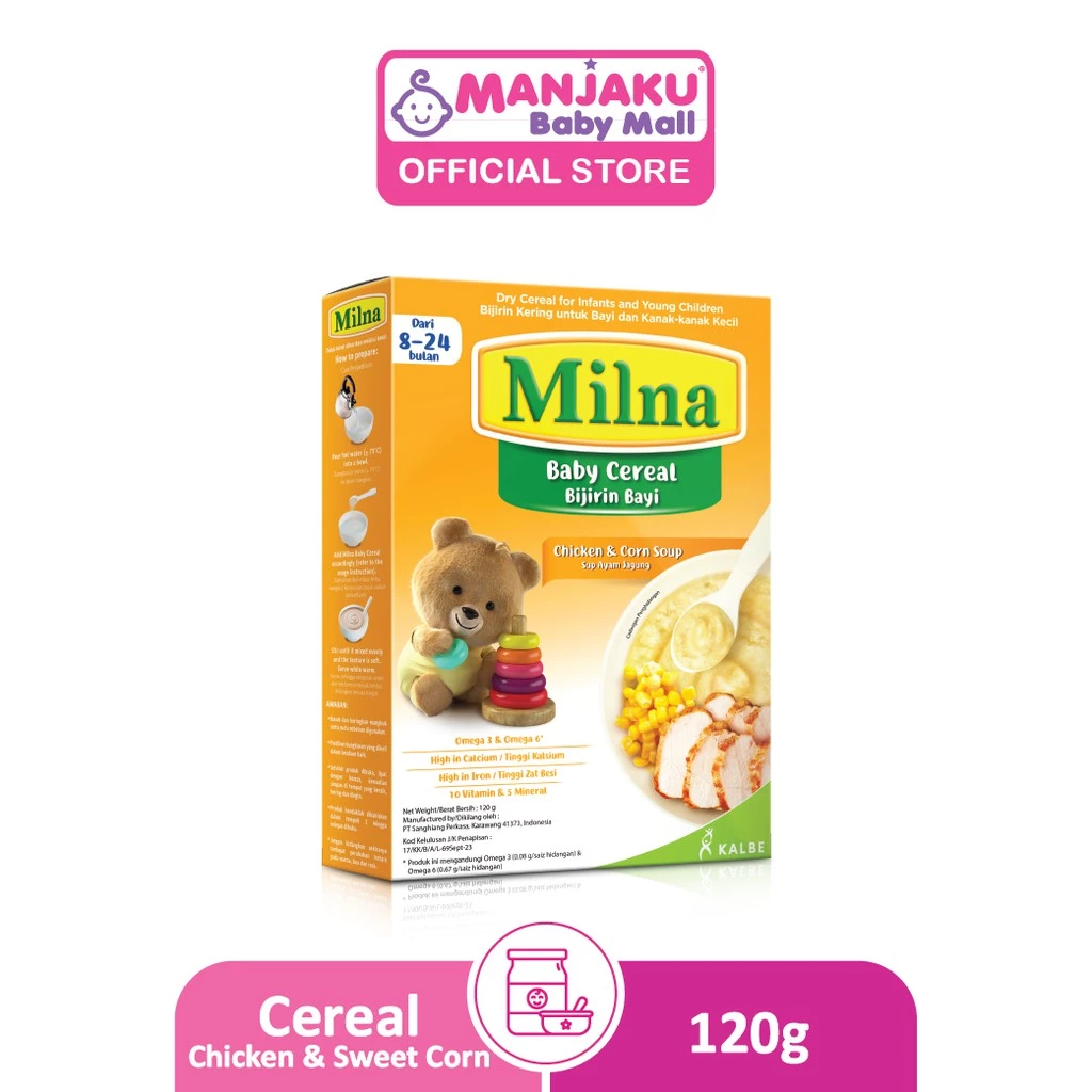 MILNA CEREAL-CKN SOUP+SWEET CORN (9+)