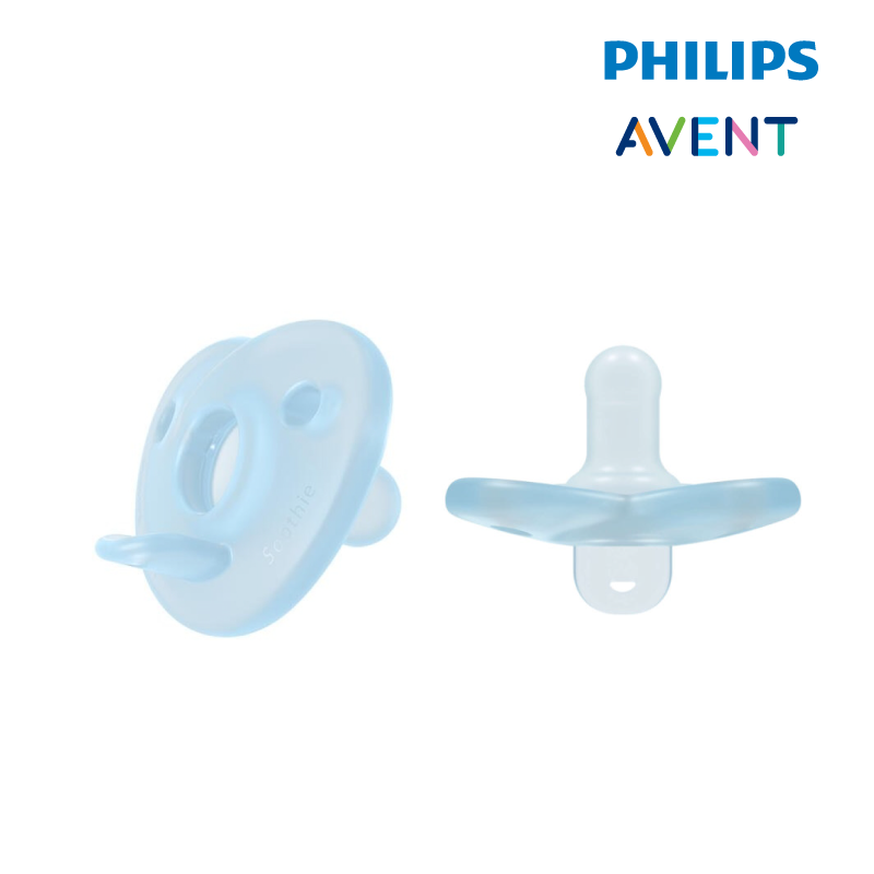 Philips Avent Curved Soothie (2 Pieces) - 0-6 Months (Boy)