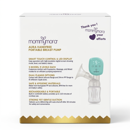 MOMMYMORA AURA HANDFREE PORTABLE BREAST PUMP
