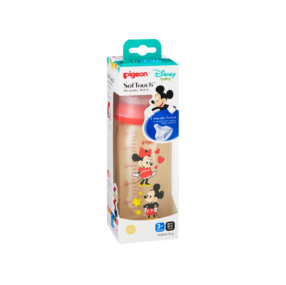 Pigeon SofTouch??? Wide Neck PPSU Nursing Bottle Disney Mickey - 240ml