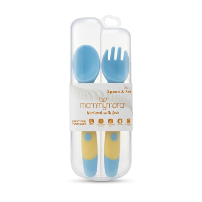 MOMMYMORA SPOON & FORK YELLOW