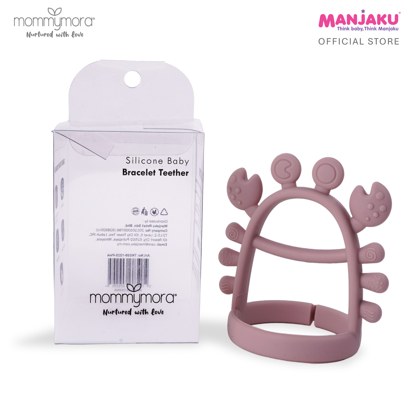 MOMMYMORA SIL TEETHING RING PINK