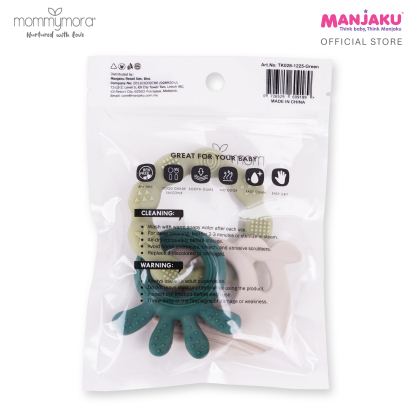 MOMMYMORA SILICONE TEETHING RING GREEN