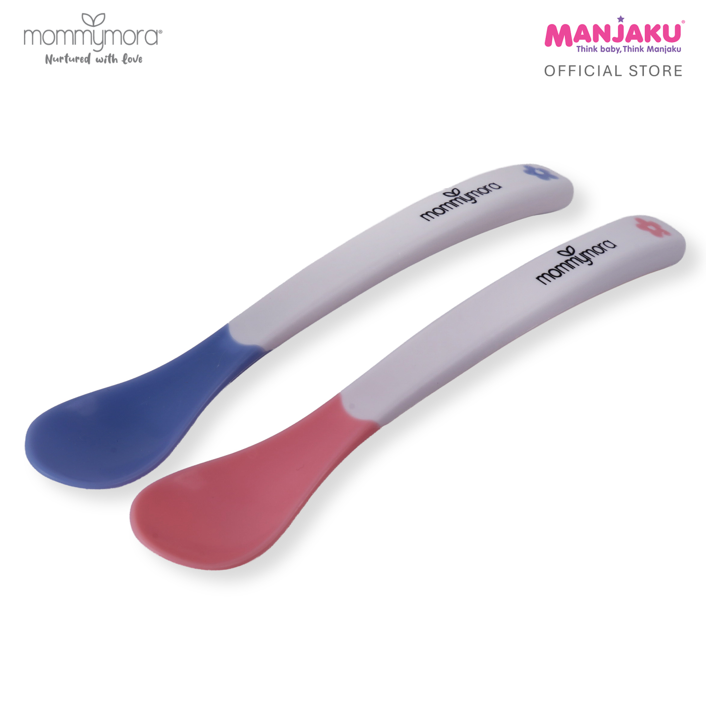 MOMMYMORA HEAT SENSING SPOON PINK + BLUE