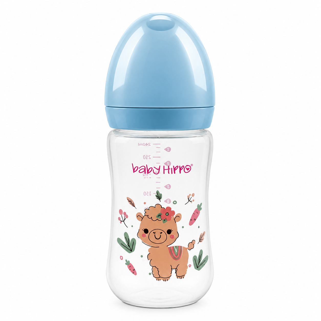 BABY HIPPO BABY WIDE NECK FEEDING BOTTLE