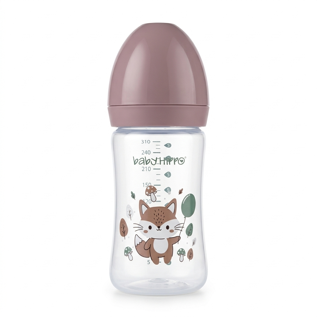 BABY HIPPO BABY WIDE NECK FEEDING BOTTLE