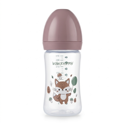 BABY HIPPO BABY WIDE NECK FEEDING BOTTLE