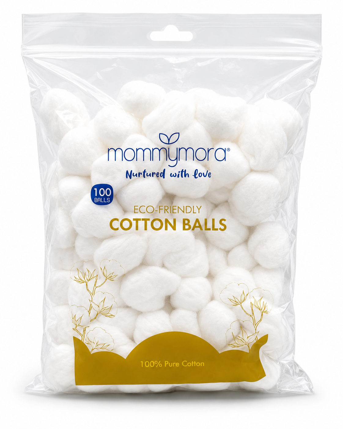 MOMMYMORA BABY COTTON BALL 100 BALLS PER BAGS