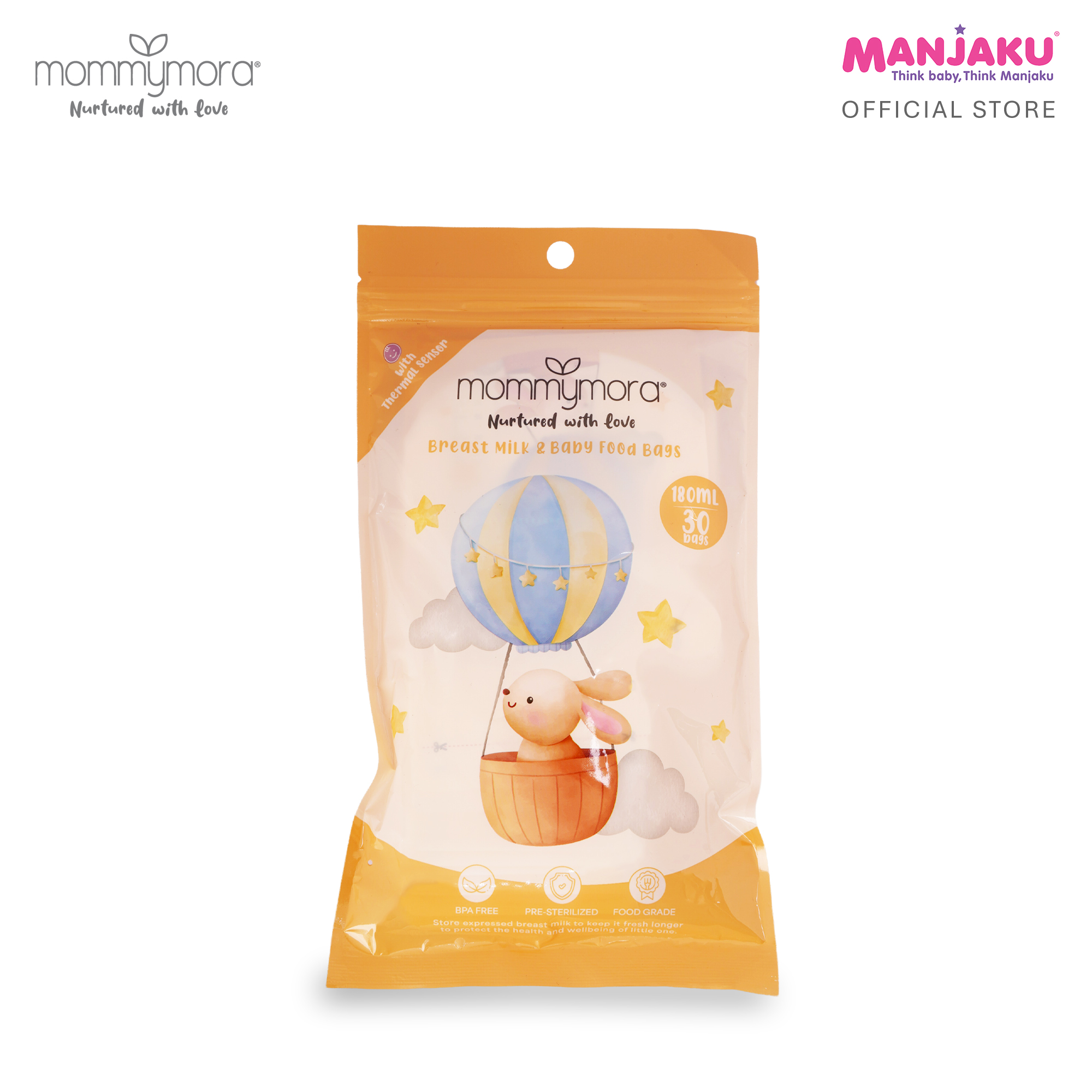 MOMMYMORA MILK STORAGE BAG WITH TEMPERATURE INDICATOR 30 PIEACES PER BAG