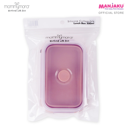 MOMMYMORA SIL COLLAPSIBLE LUNCH BOX PNK