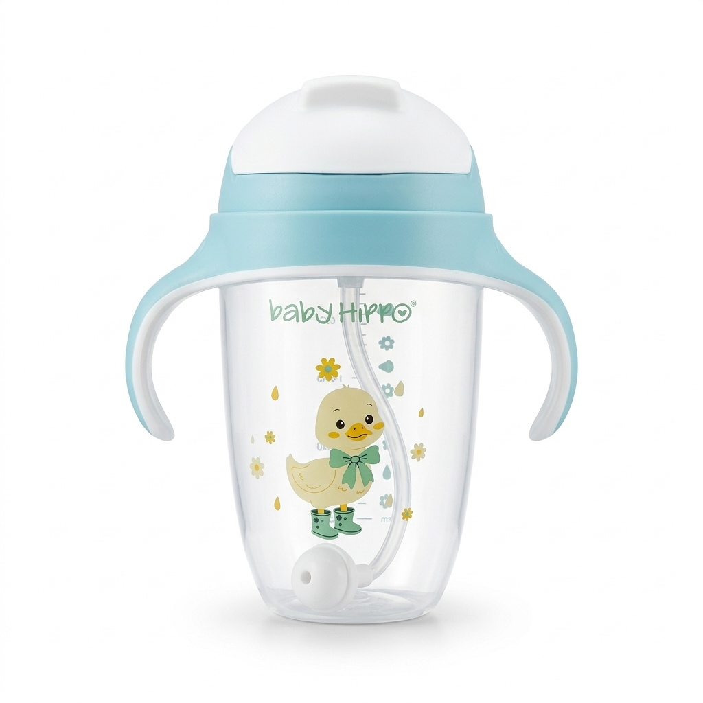 BABY HIPPO BABY SIPPY CUP WITH STRAW