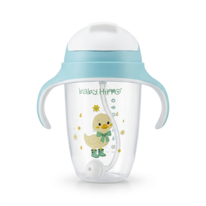 BABY HIPPO BABY SIPPY CUP WITH STRAW