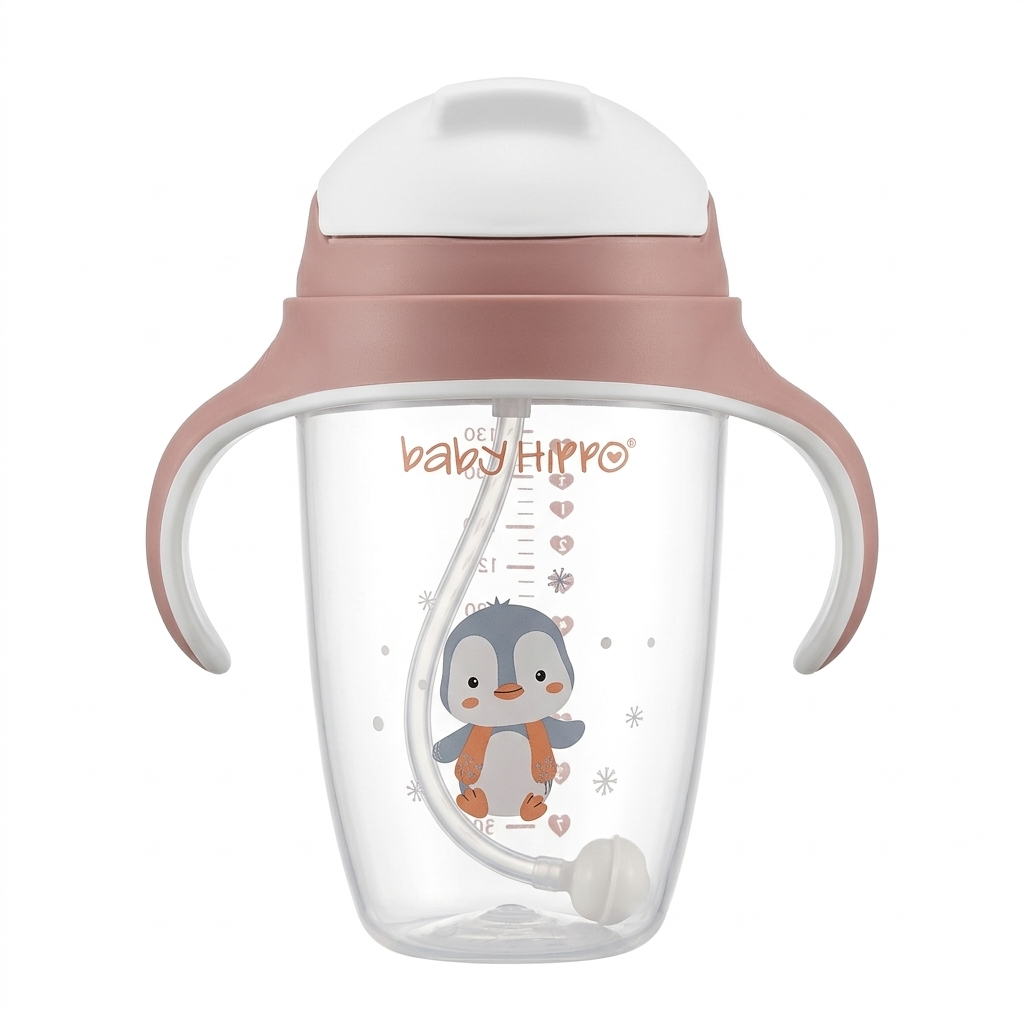 BABY HIPPO BABY SIPPY CUP WITH STRAW