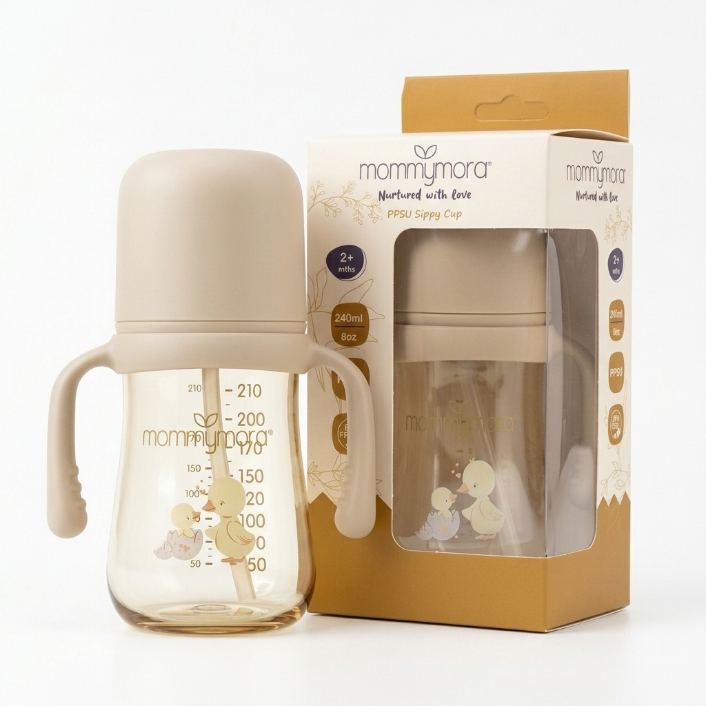 MOMMYMORA PPSU SIPPY CUP 240ML / 300ML