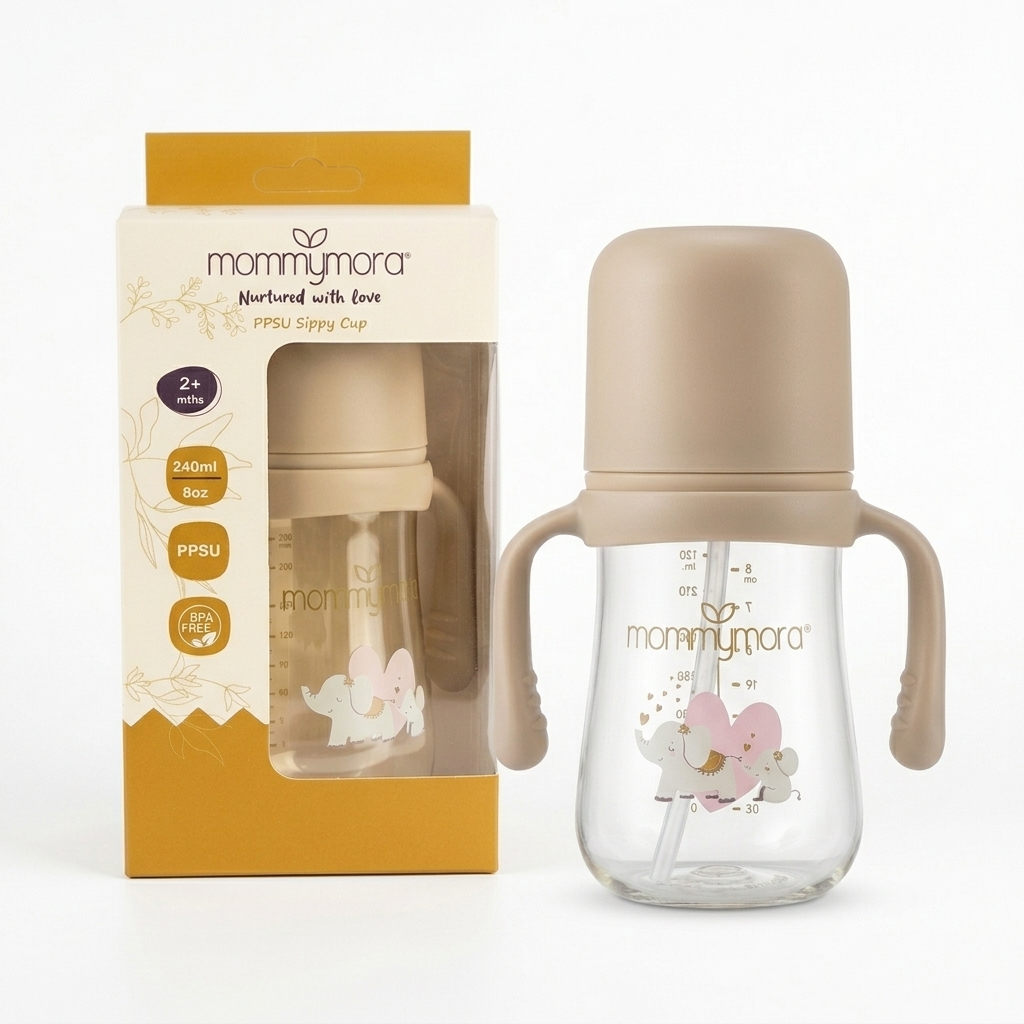 MOMMYMORA PPSU SIPPY CUP 240ML / 300ML