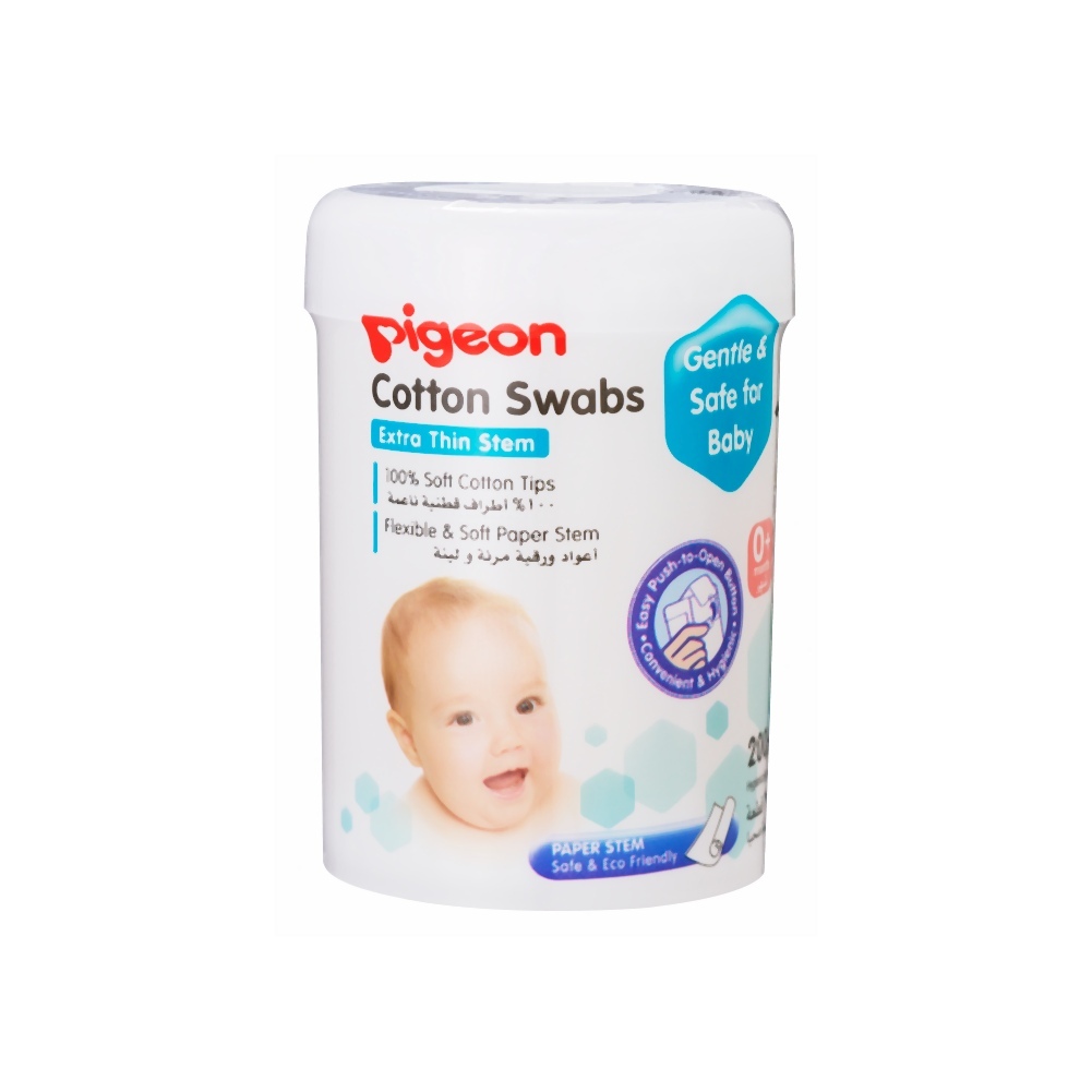 Pigeon Cotton Swabs Thin Stem - 200's Case