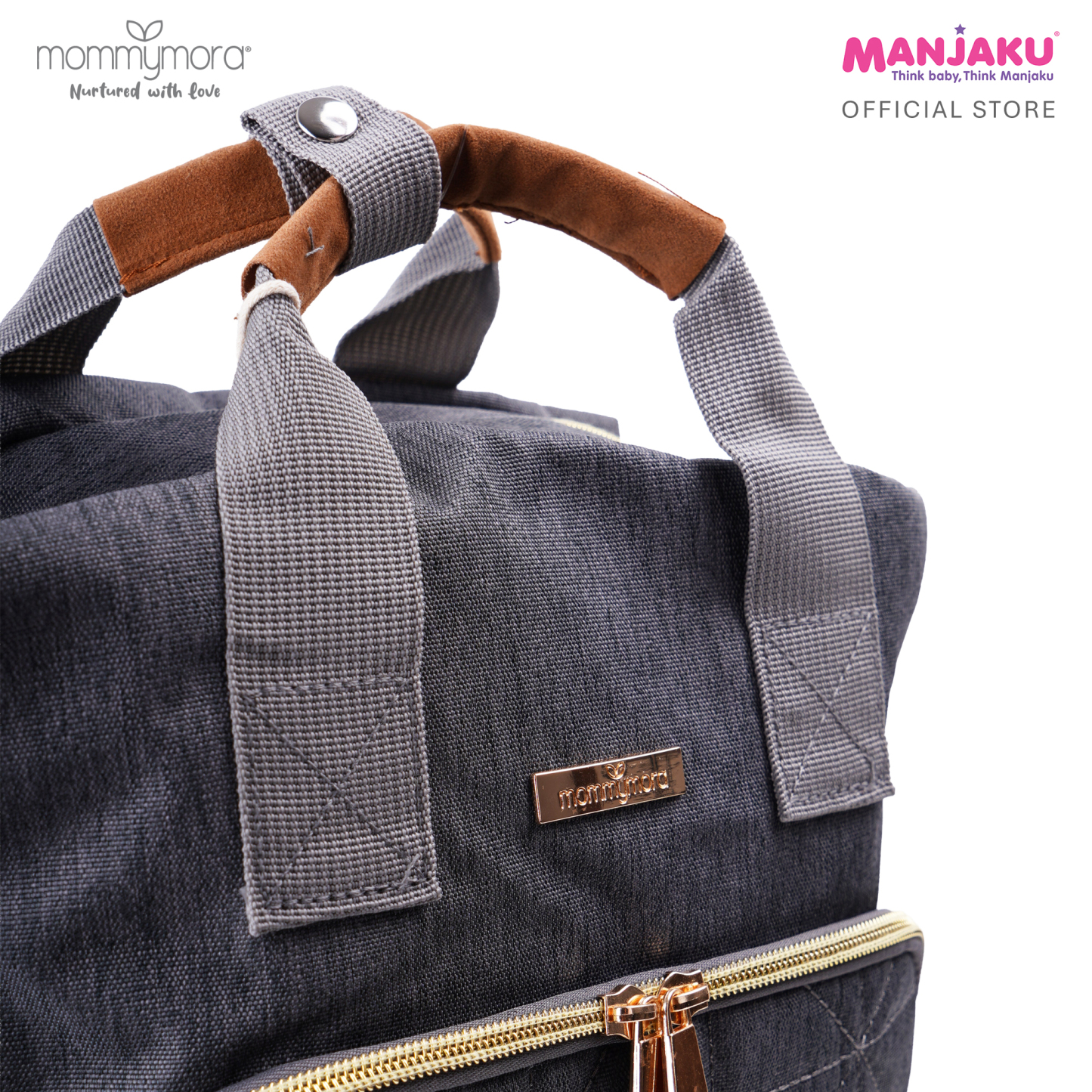 MOMMYMORA DIAPER BAG GREY