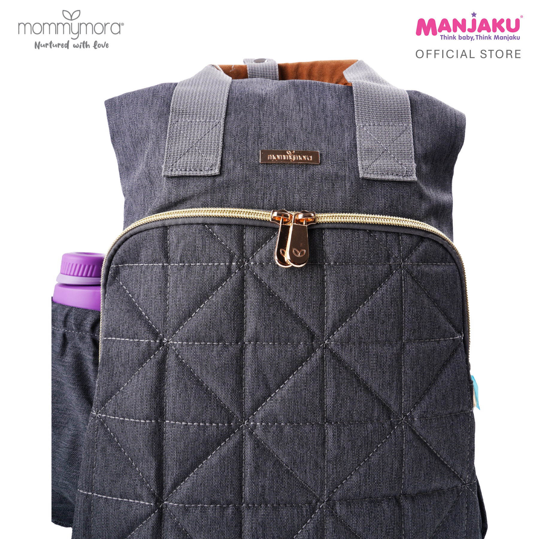 MOMMYMORA DIAPER BAG GREY