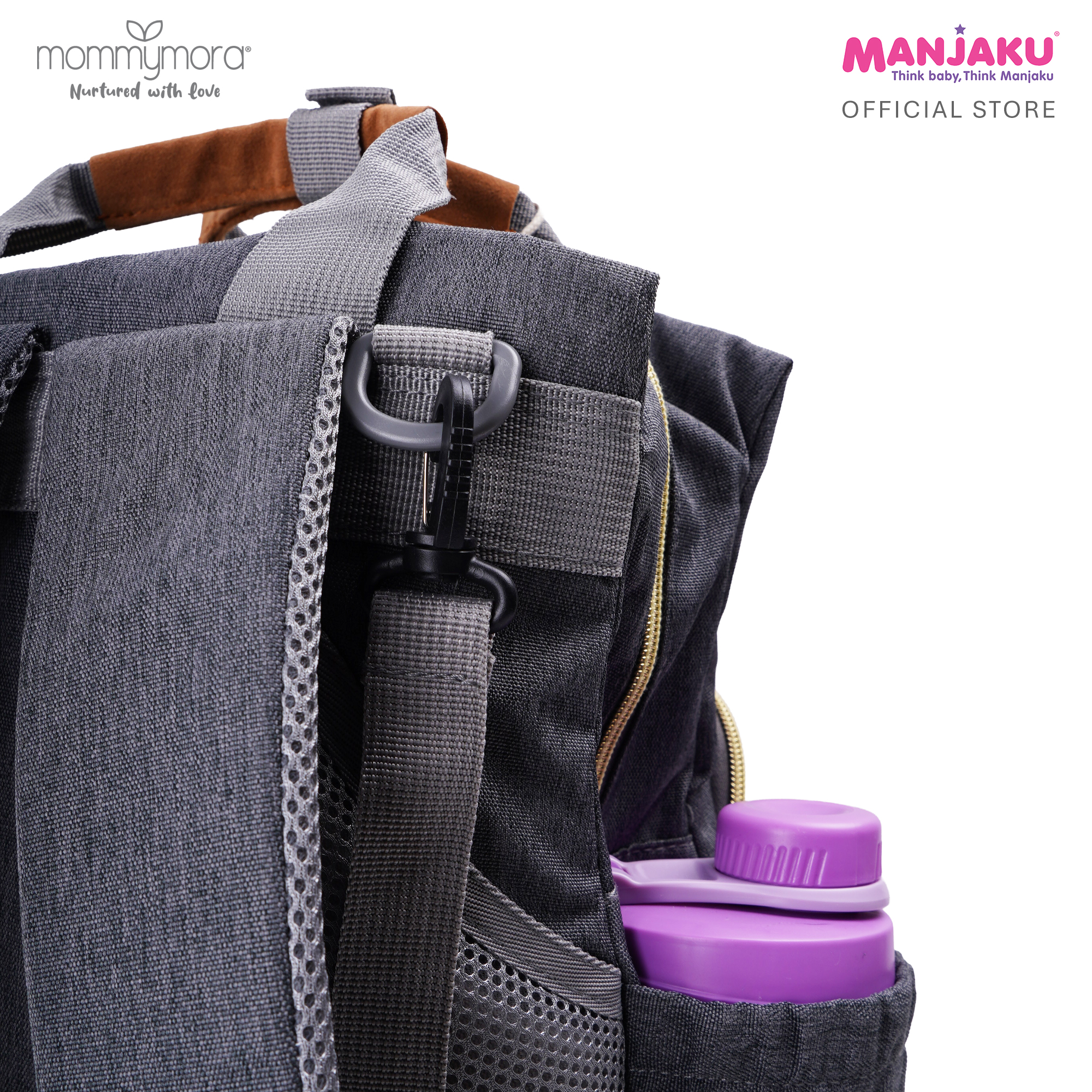 MOMMYMORA DIAPER BAG GREY