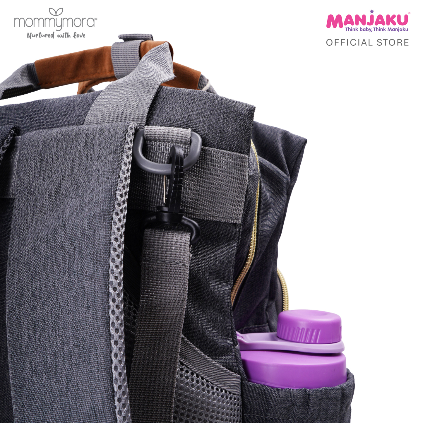 MOMMYMORA DIAPER BAG GREY