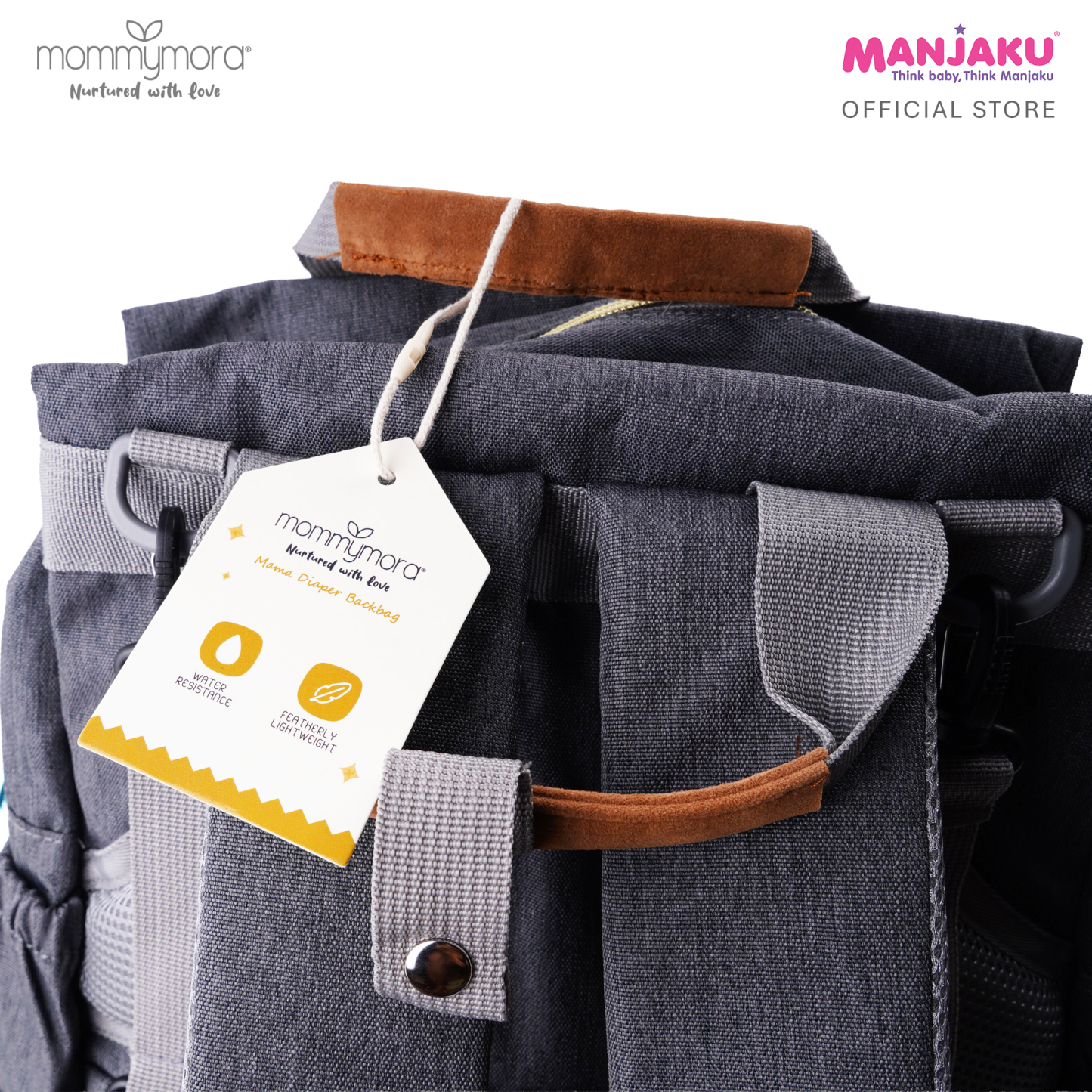 MOMMYMORA DIAPER BAG GREY