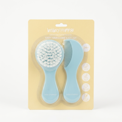 BABY HIPPO BABY HAIR COMB & BRUSH
