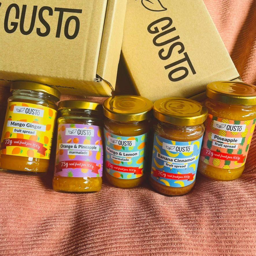 GUSTO Banana Cinnamon Spread Jem 120G Snack