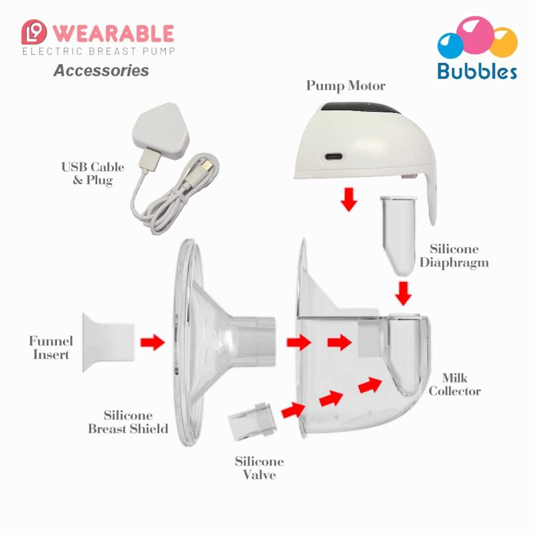 Bubbles L9 Wearable Electric Breast Pump (BUB0026)