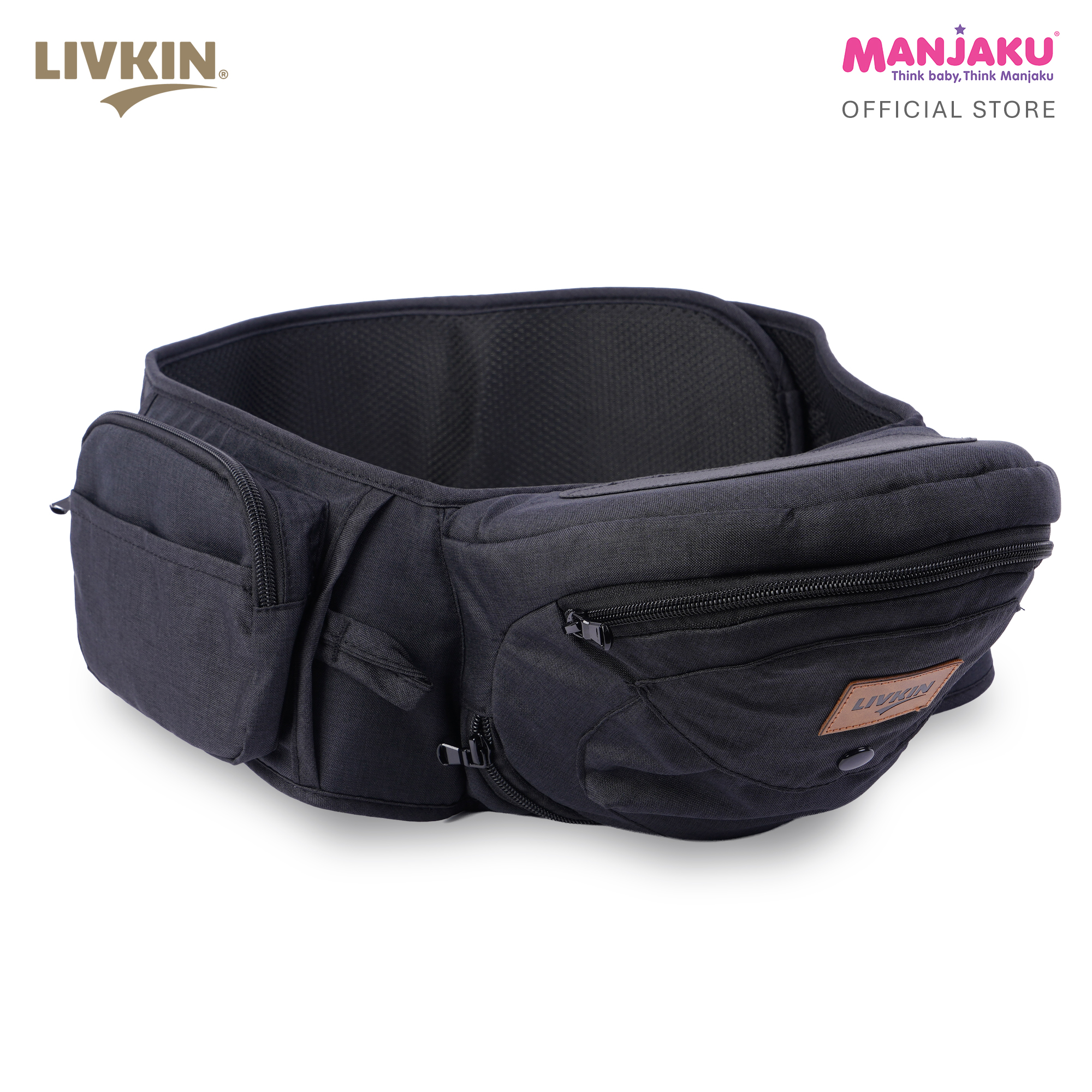 LIVKIN HS2438 HIPSEAT BABY CARRIER LIGHT GREY / BLACK