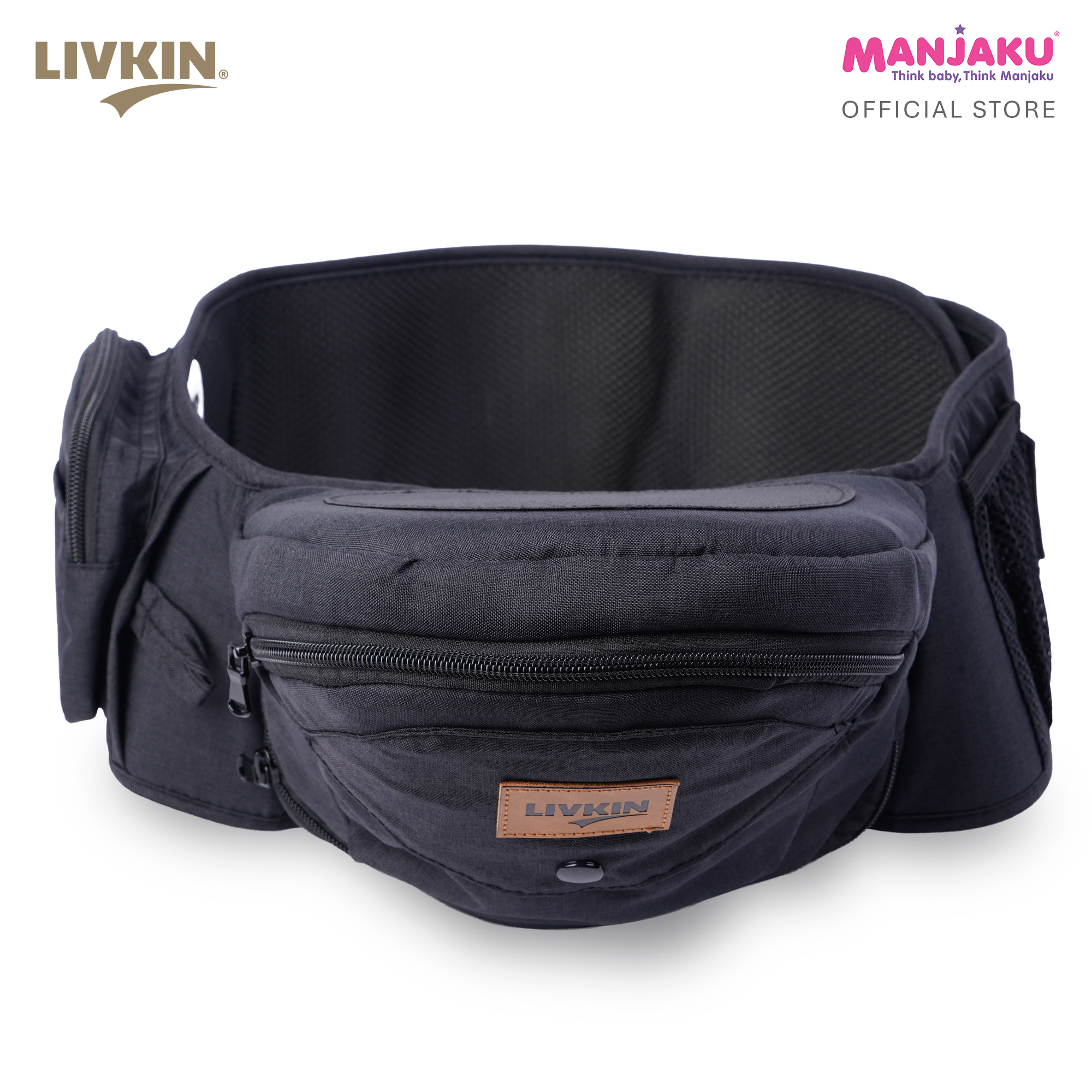 LIVKIN HS2438 HIPSEAT BABY CARRIER LIGHT GREY / BLACK