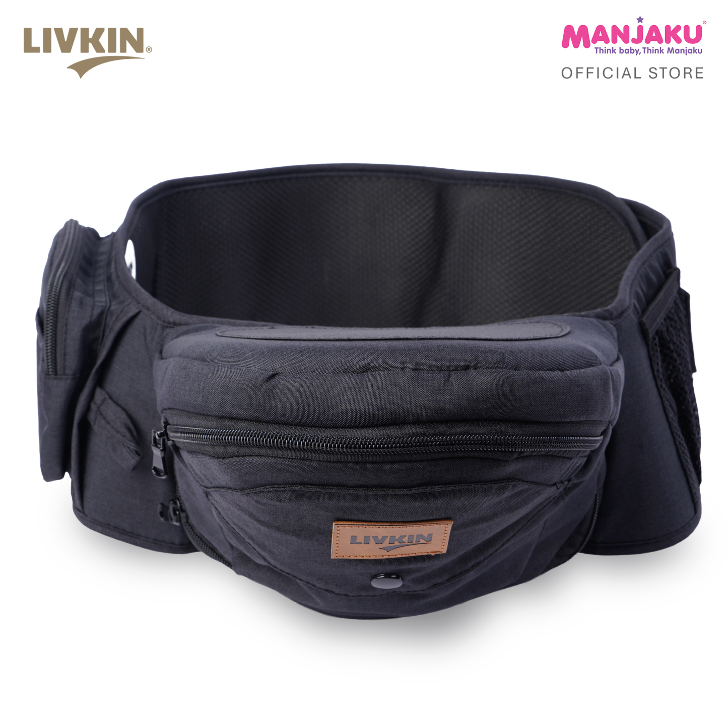 LIVKIN HS2438 HIPSEAT BABY CARRIER LIGHT GREY / BLACK