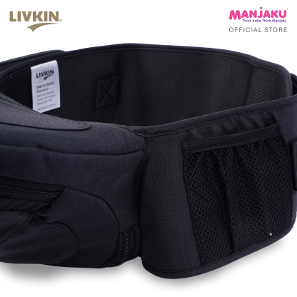 LIVKIN HS2438 HIPSEAT BABY CARRIER LIGHT GREY / BLACK