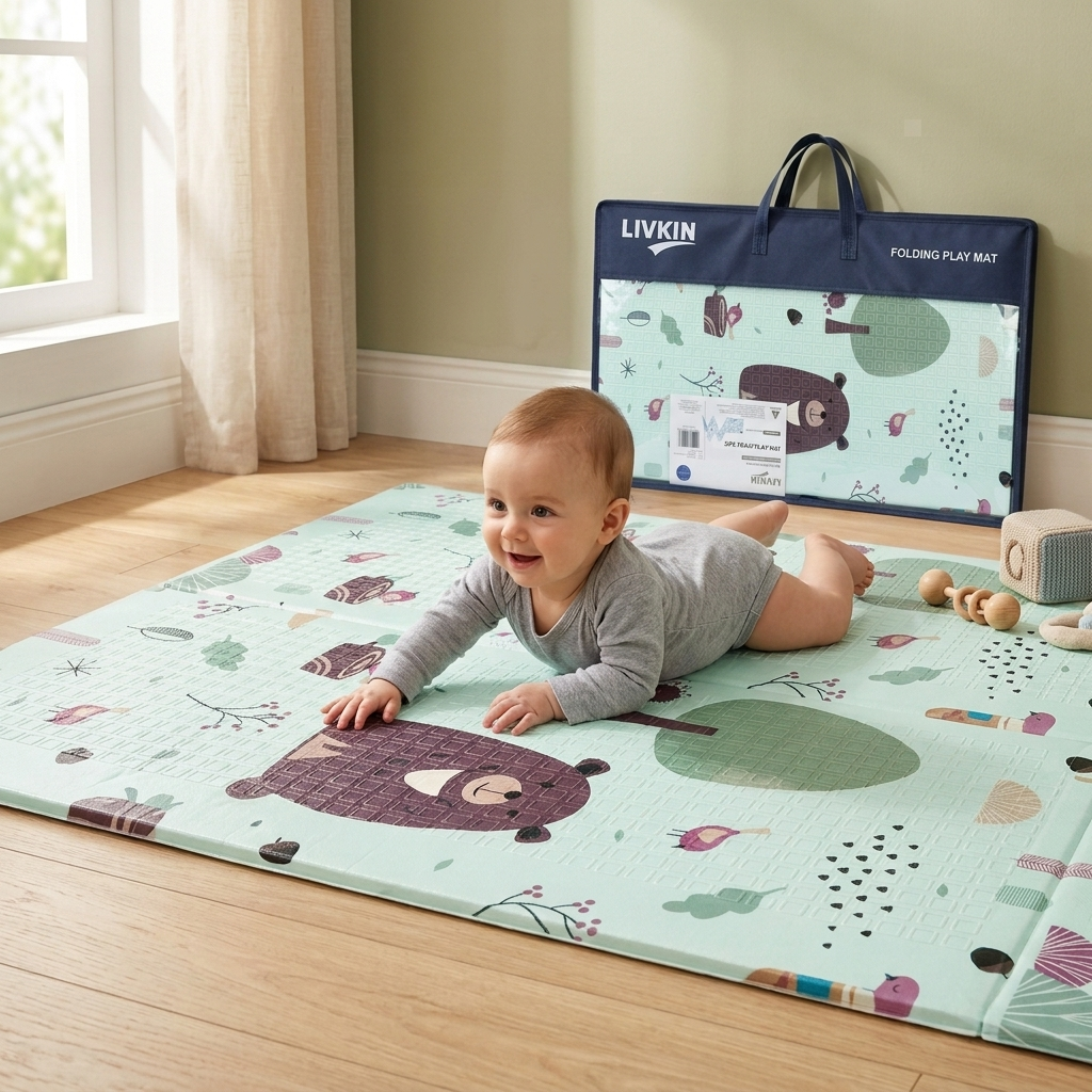 LIVKIN FOLDABLE PLAYMAT 150X200X1.5CM ROADMAP