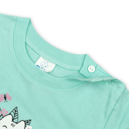 FIFFY Girl Long Sleeve Girl Pyjamas Suit 3522209 - Turquoise