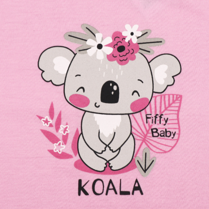 FIFFY Girl Long Sleeve Girl Pyjamas Suit 3522210 - Pink