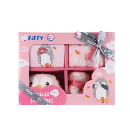FIFFY Girl Gift Set (98-07-014) - Pink - 0-3 Months