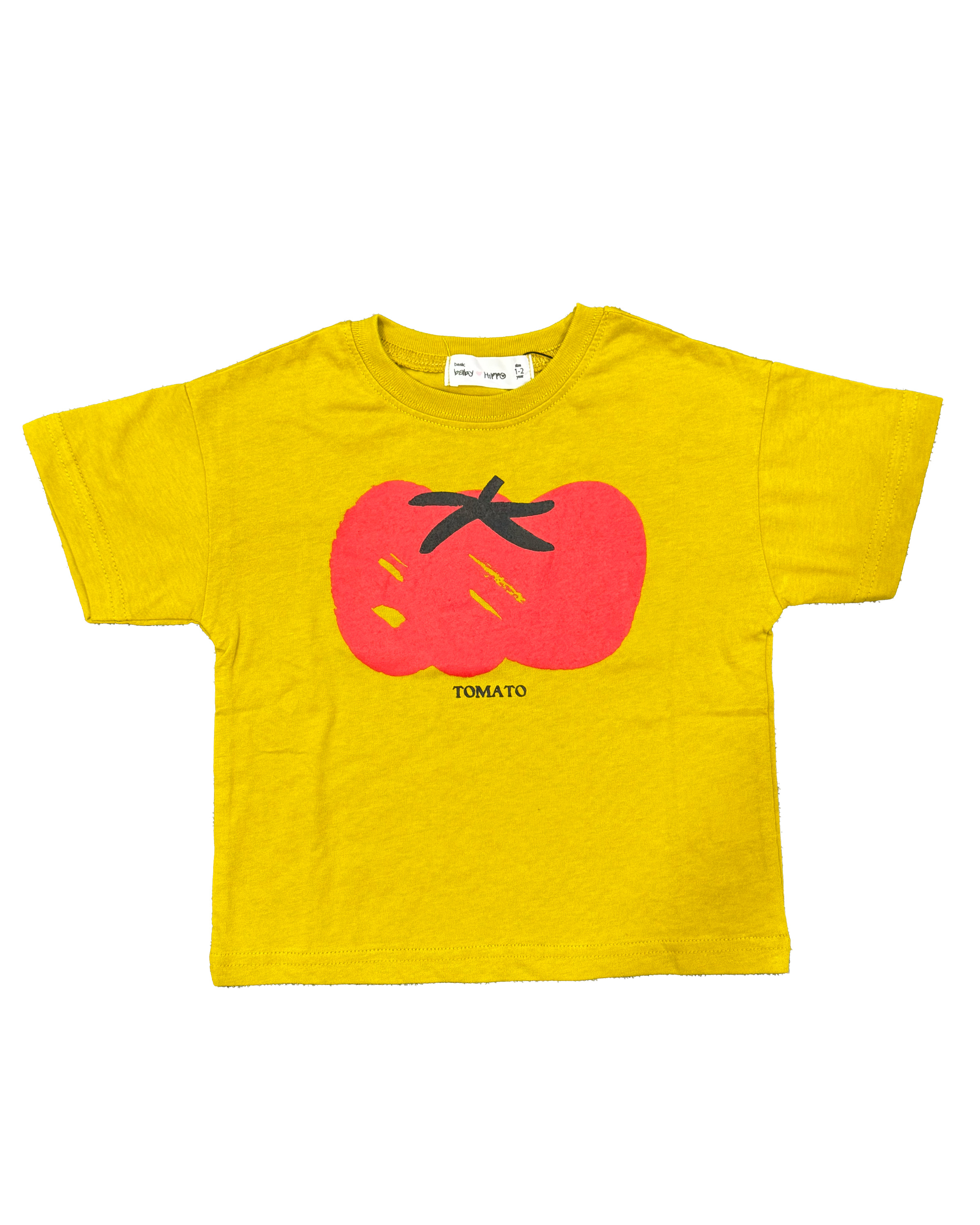Kemeja-T Baby Hippo Lengan Pendek Tops Kasual (HTT0125-10003 - Tomato )