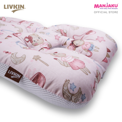LIVKIN BABY STROLLER SEAT CUSHION BLUE / PINK