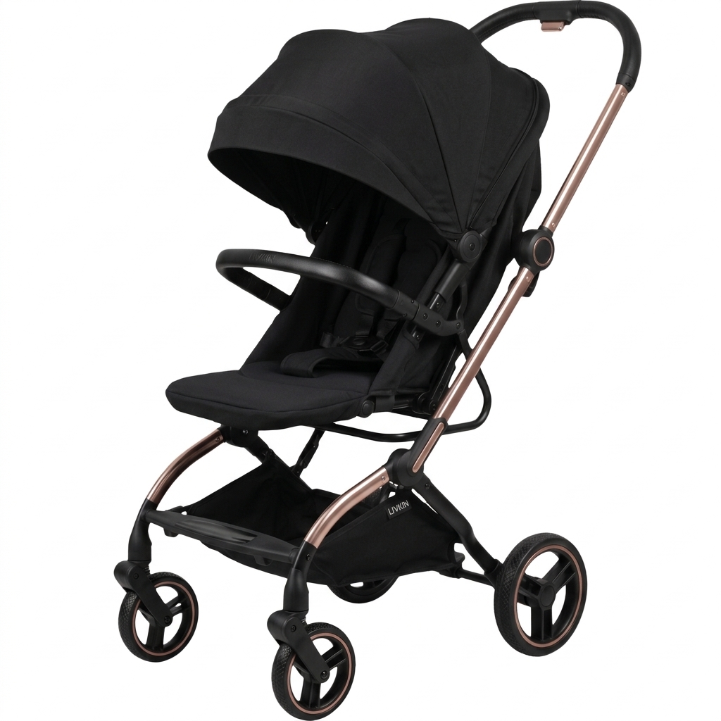 LIVKIN 360 REVERSIBLE STROLLER GK06 BLACK/GOLD