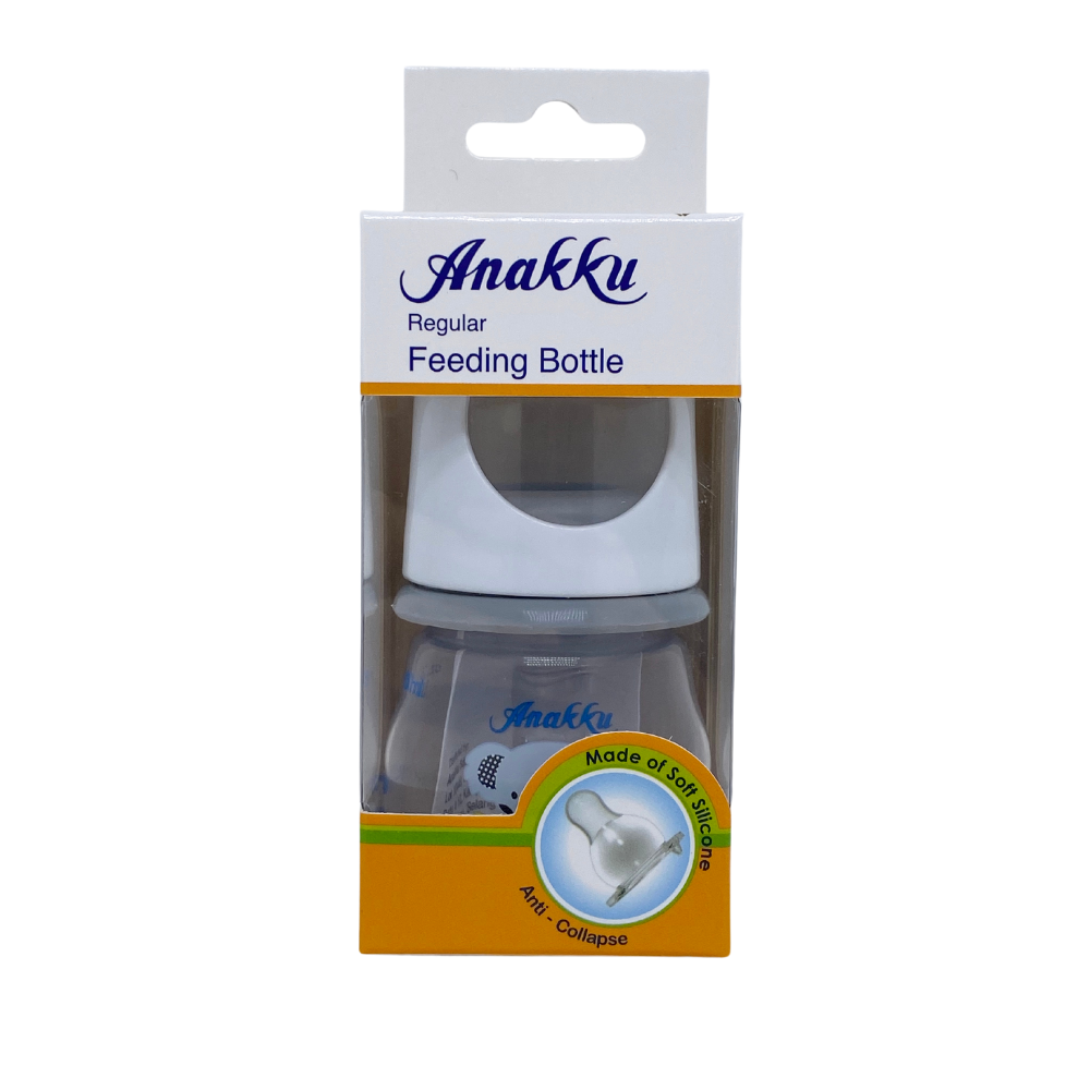 Anakku Feeding Single Bottle (Slim-Neck, 0-12 Months) - PP 2oz - 163-063 -Assorted Color