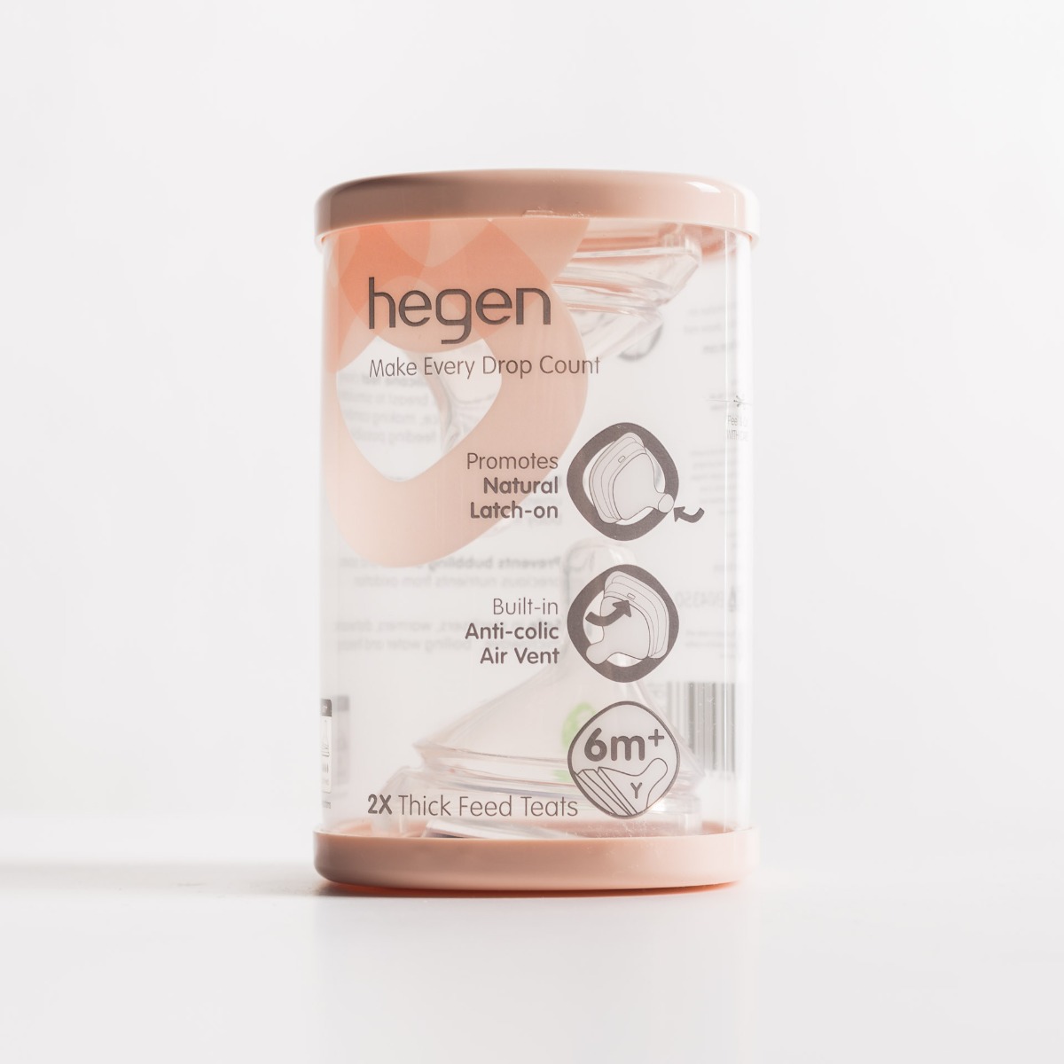 Hegen Anti-Colic Teat - Thick Feed 2' (Model: 12204205)