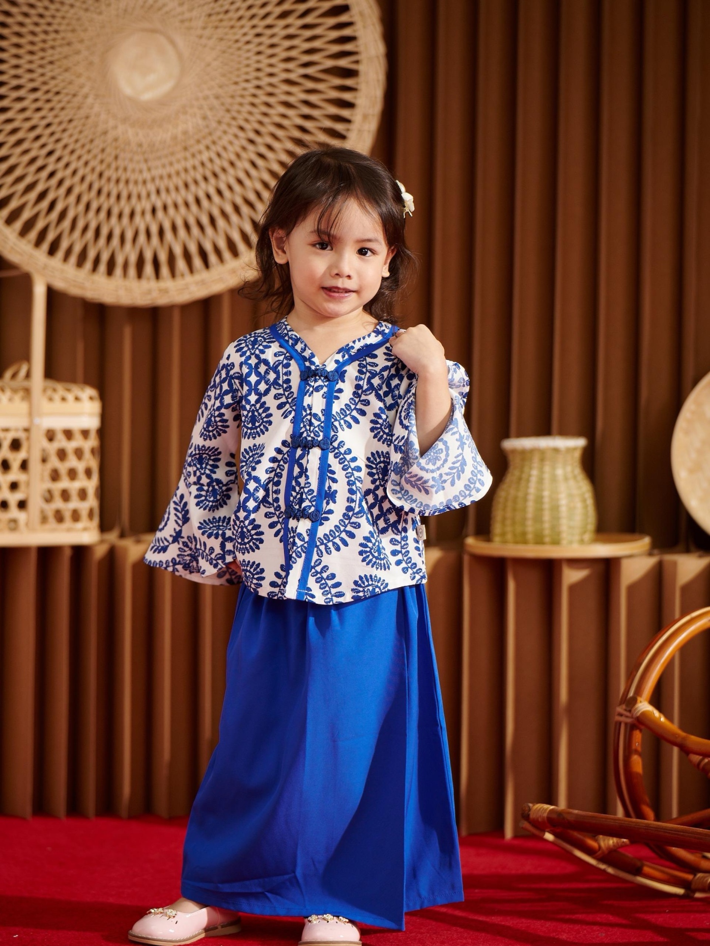 Baby Hippo Baju Kurung (HTR0125-45001) - Red