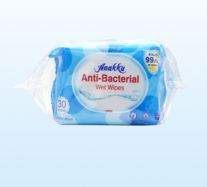 ANAKKU WET TISSUE 30X2'S(ANTI-BACTERIA)