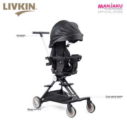 LIVKIN TE5 MAGIC STROLLER 2 WAY FACING BLACK