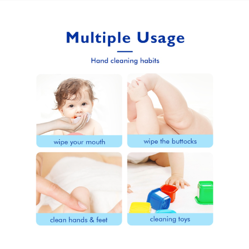 Hoppi Glacier Water Wipes 20's x 5packs