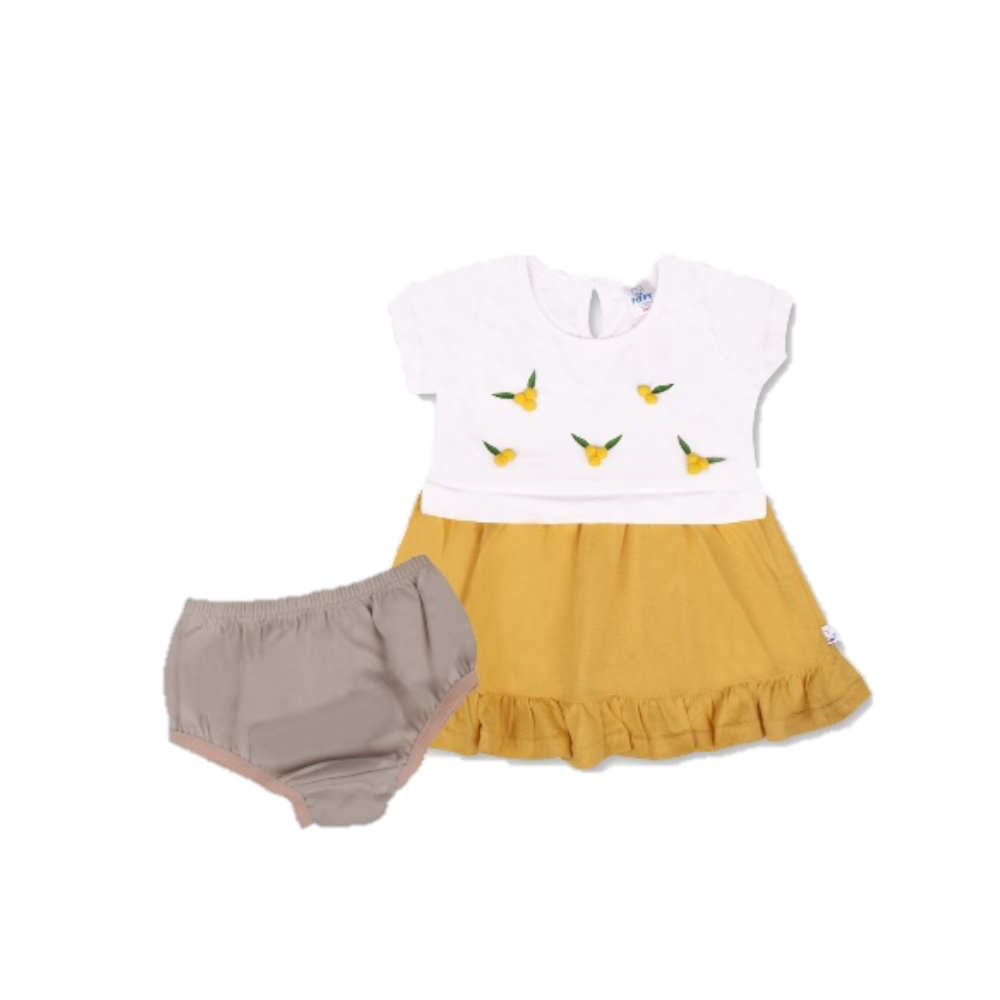 Fiffy Girl Dress (2323087) - Yellow